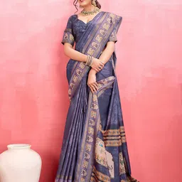 Mitera Kalamkari Pure Silk Saree image 5