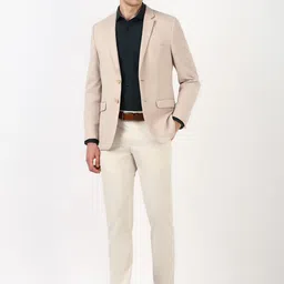 Peter England Elite Self Design Slim-Fit Single-Breasted Formal Blazer image 4