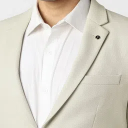 Van Heusen Textured Super Slim-Fit Single Breasted Formal Blazer image 2