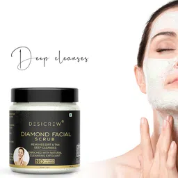 Desi Crew Set Of 4 Diamond Facial Scrub For Glowing Skin- 100g Each image 3