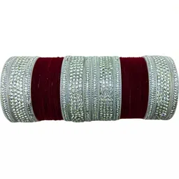 RENOY Set Of 36 Stones Studded & Beaded Bangles-picture-30