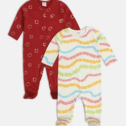 MINI KLUB Girls Pack of 2 Printed Sleepsuit-image-48
