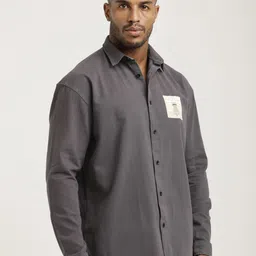 Blu MNKY Men Smart Fit Solid Spread Collar Cotton Casual Shirt image 3