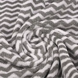 Kuber Industries Grey & White 6 Pieces Printed Microfiber 280 GSM Bath Towels image 3