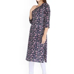 Neelokurti Women Floral Printed Daily Straight Kurta image 3