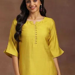 Libas V-Neck Flared Sleeves Kurti-picture-10