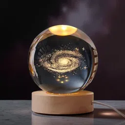 aipom Starry Galaxy Crystal Lamp Table Lamp image 1