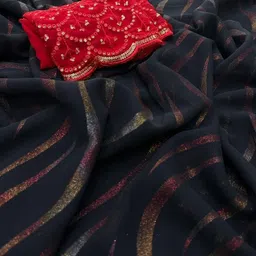 zenophily Embellished Bollywood Georgette Saree image 2