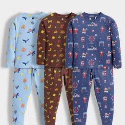 Orange Sugar Unisex Kids Printed Night suit-picture-29