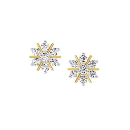 Sparkles Lab Grown Diamond 1.02 Carat Round Snowflake Earrings for Women-image-51