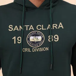 Cantabil Men Printed Hooded Sweatshirt image 3