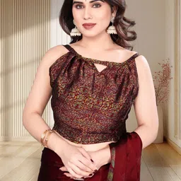 BilloRani Floral Pure Chiffon Designer Saree image 2