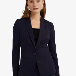 BAESD Notched Lapel Collar Single Breasted Blazer image 1