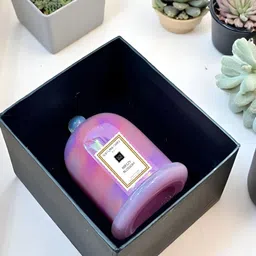 Soi FlameCraft Pink Luxury Breezy Blossom Bell Jar Scented Candle image 2