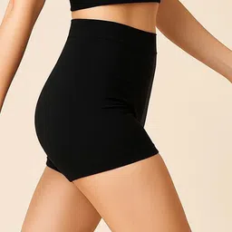 HIRRUX Women Pack Of 2 High Coverage Super Combed Cotton Anti-Microbial Boy Shorts image 3