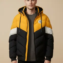 Mast & Harbour Men Colourblocked Puffer Jacket-picture-15