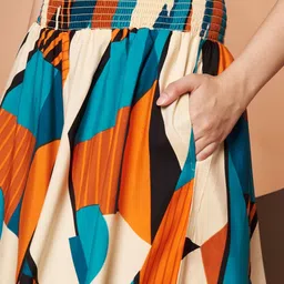 ZWERLON Printed Flared Palazzos image 2