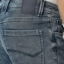 VAN HEUSEN DENIM LABS Men Slim Fit Mid-Rise Light Fade Jeans image 2