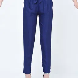 Moda Rapido Women Relaxed Tapered Fit Trousers-image-18