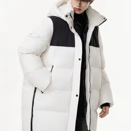 Mast & Harbour Men Colourblocked Longline Puffer Jacket image 4