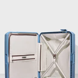 CARLTON Unisex Blue Locke Check-in Medium Hard-Sided Trolley Bag with 8-wheels - 67.5cm image 3