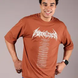 LIMEROAD Men Typography Printed Applique T-shirt-picture-11