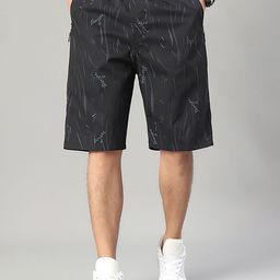 HERE&NOW Men Cotton Regular Fit Shorts-picture-30
