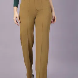 Dream Beauty Fashion Women Straight Fit High-Rise Easy Wash Pleated Trouser-picture-38