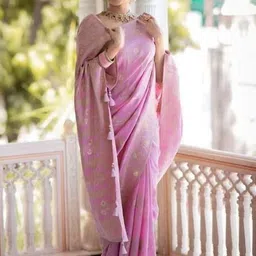 SP TEXTILE CLOTHES Woven Design Zari Art Silk Handloom Banarasi Saree image 2