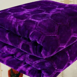 kixta Self Design Double Mink Blanket for Heavy Winter image 1