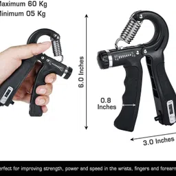 khargadham Adjustable Resistance Gym Hand Grip Finger Exerciser Recover Hand Injury Hand Grip/Fitness Grip image 4