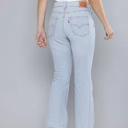 levi's 710 Women Flared High Rise Blue Jeans image 3