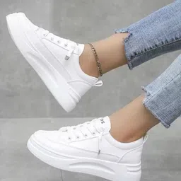 layasa Casual White Shoes For Girls And Sneakers For Women-picture-26