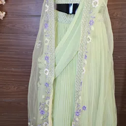 aradhya lehenga world Self Design Stitched Lehenga with Jacket-picture-30