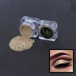 veoni belle Sparkle Glitter Powder Eyeshadow shimmer for eye makeup - Champagne Gold image 2