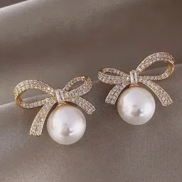 stily Contemporary Studs Earrings Crystal Stainless Steel Stud Earring image 3