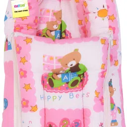 kwitchy New Born Baby Mosquito Net Bed with Cushioned Pillow And Sleeping Bag image 4