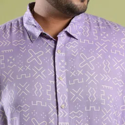 instafab plus Men Regular Fit Striped Spread Collar Casual Shirt image 3