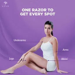 azah Disposable Body Shaving Razor For Women|Quick And Painless Body Hair Removal For, Women image 5