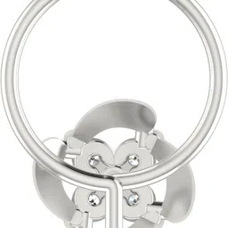 avsar Khushboo 18kt Diamond White Gold Nose Wire image 5