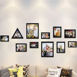 Black Synthetic Wood (Set of 11) Photoframes by Art Street image 1