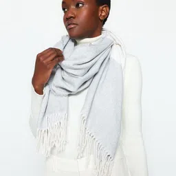 Trendyol Colourblocked Pure Cotton Scarf-image-27