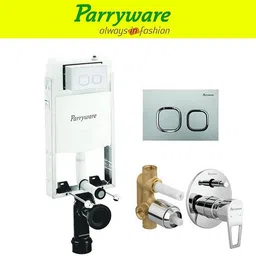 parryware Half Frame Concealed Cistern, with divater body upper espiron set of 1 pic 008 Dual Flush Tank-picture-10