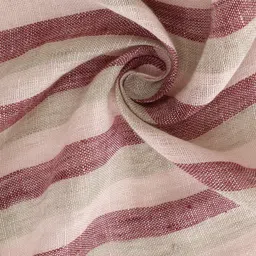 Adwitiya Collection Striped Linen Tasseled Border Scarf image 5