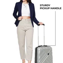 Stony Brook by Nasher Miles Textured Hard-Sided Cabin Trolley Bag image 5