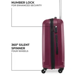 Stony Brook by Nasher Miles Hard-Sided Large Trolley Suitcase image 3