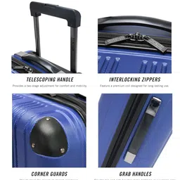 Kenneth Cole Textured Hard-Sided Large Trolley Suitcase image 5