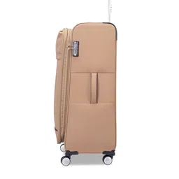 CARRIALL Set Of 2 Beige Solid Soft-Sided Trolley Suitcases image 4