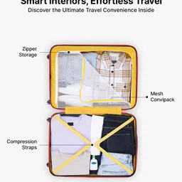 uppercase Cargo Set Of 3 Brown & Black HardSided Trolley Bag image 3