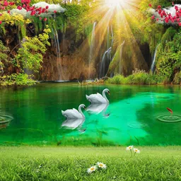 decorative india Vinyl Nature Multicolor Wallpaper-picture-28